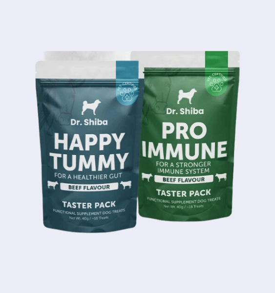 Dr. Shiba Pro Immune x 1 Happy Tummy Taster Pack x 1